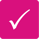 white-checkmark-pink-box